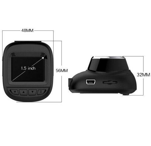 Camera Auto Mini iUni Dash Q2, WDR, Full HD, Display 1.55 inch, Unghi filmare 170 grade, Senzor G